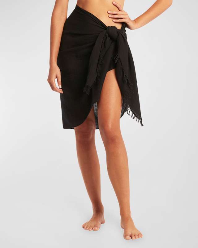 Frayed Sarong Coverup